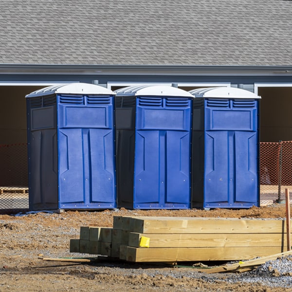 how often are the portable restrooms cleaned and serviced during a rental period in Beatty Nevada